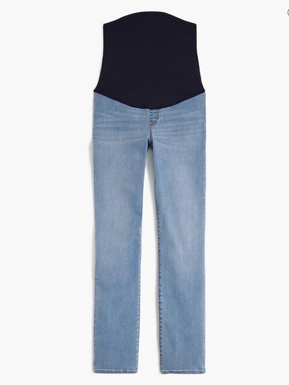NWT J.Crew Factory Maternity Straight Leg Jeans 32 Over Belly Stretch Comfort
